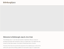 Tablet Screenshot of edinburghjazz.com